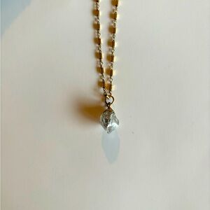 Raw stone necklace
